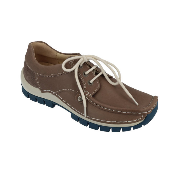 Wolky Seamy Fly Oxford Leather Grey Blue 0470835 208